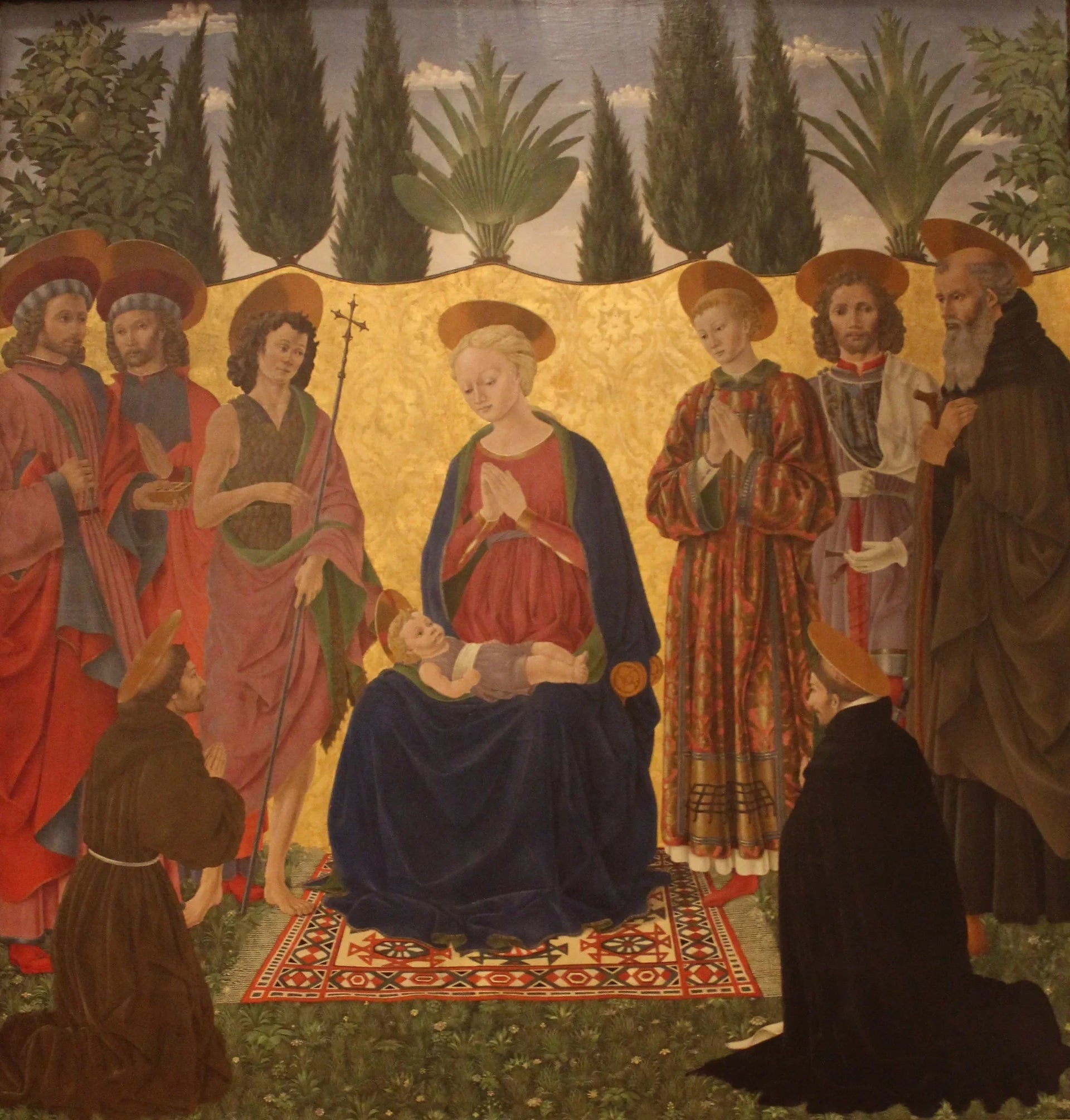 Retable Cafaggiolo - Alesso Baldovinetti image 1 copie de tableau peinte à la main