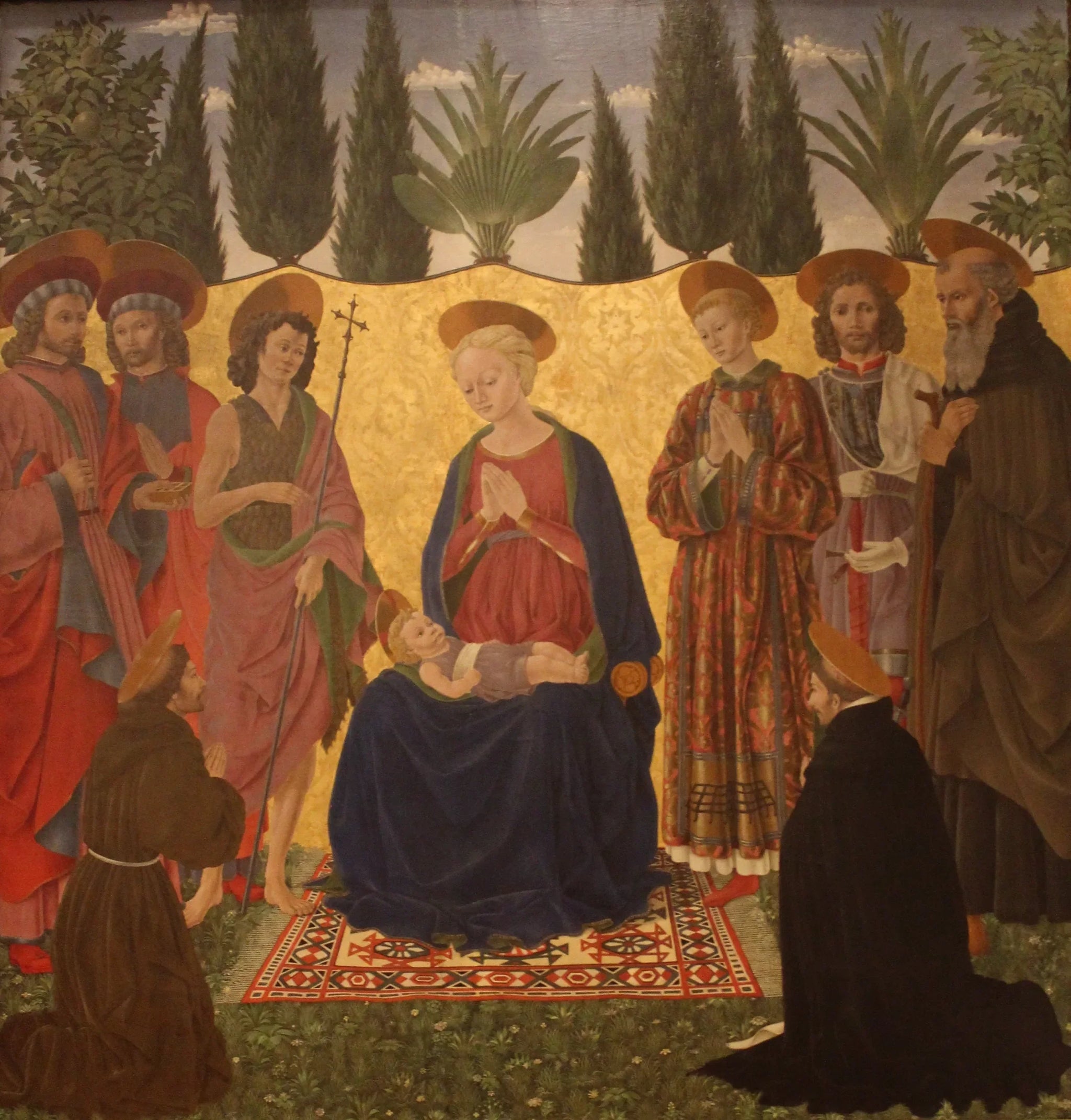 Retable Cafaggiolo - Alesso Baldovinetti image 1 copie de tableau peinte à la main
