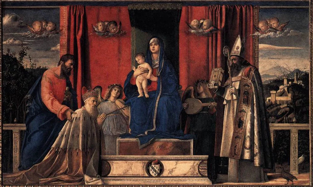 Retable de Barbarigo - Giovanni Bellini image 1 reproduction réalisée par Alpha Reproduction