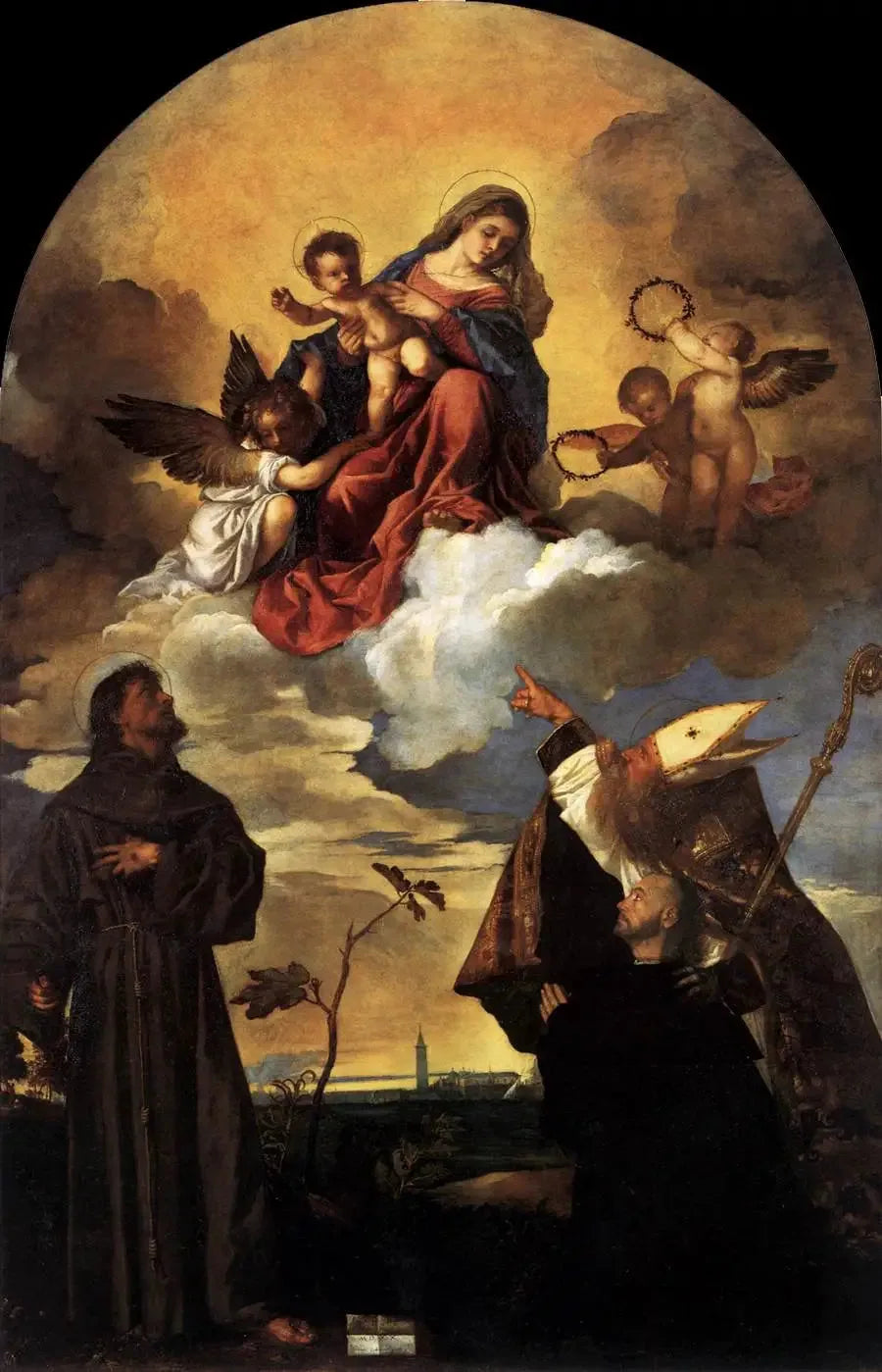 Retable de Gozzi - Titian image 1 copie de tableau peinte à la main