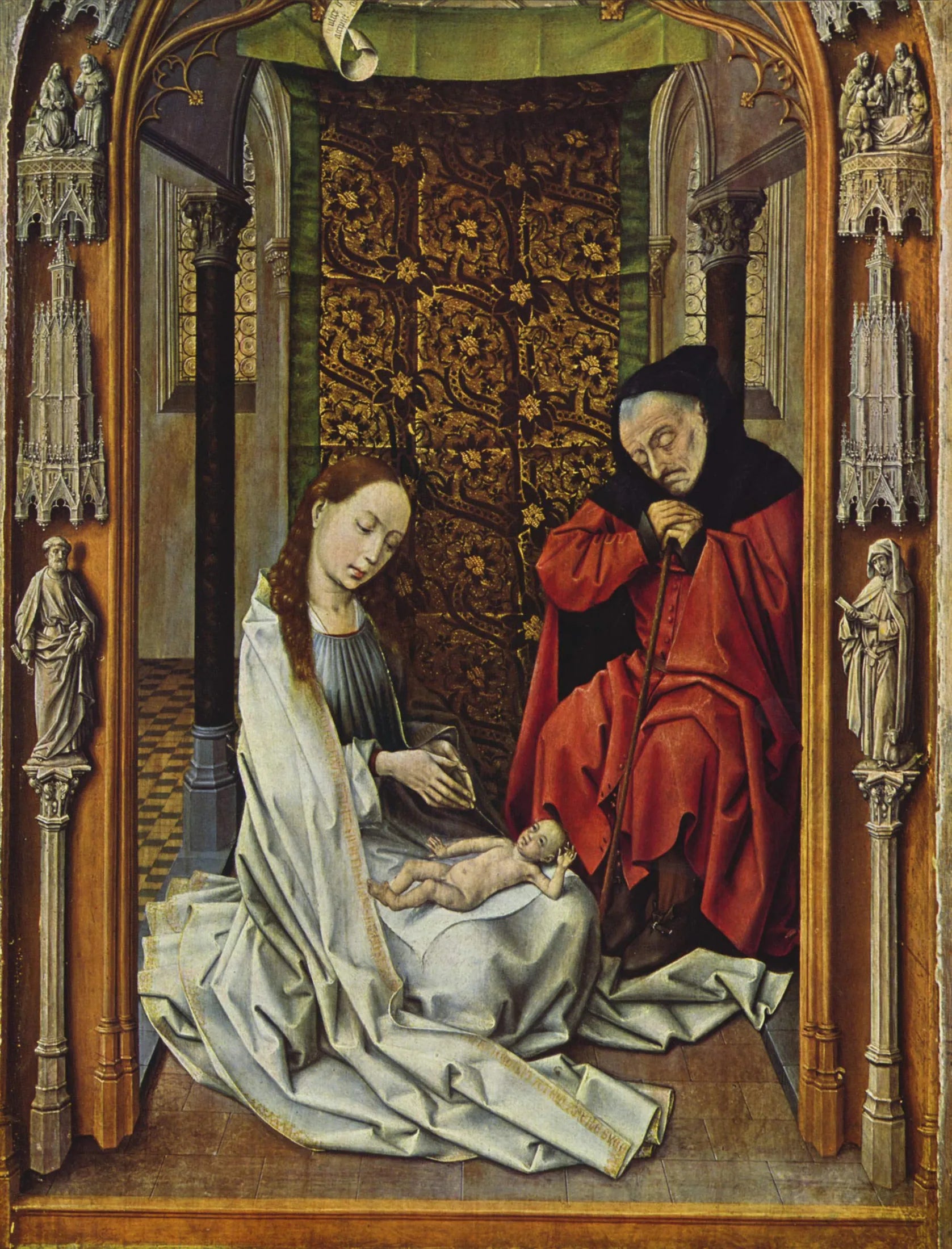 Retable de la chapelle royale : Sainte Famille - Juan de Flandes image 1 reproduction réalisée par Alpha Reproduction