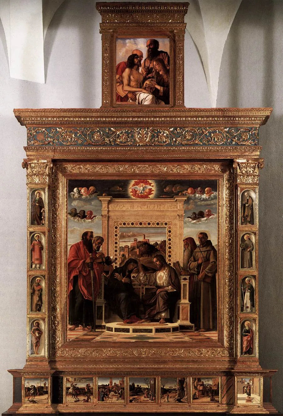 Retable de Pesaro - Giovanni Bellini image 1 reproduction d’œuvre d’art à l’huile