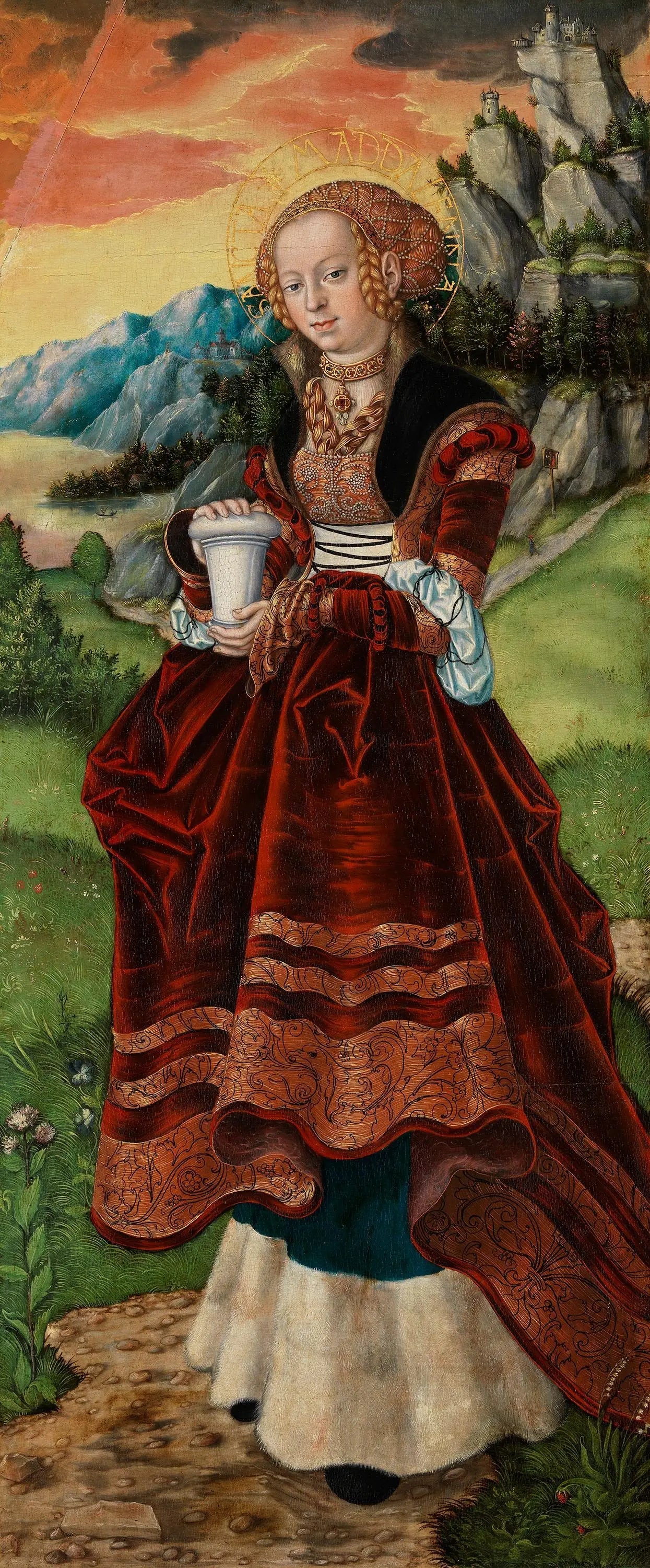 Retable de Pfirtscher : Heilige Maria Magdalena - Lucas Cranach the Elder image 1 reproduction artisanale de tableau