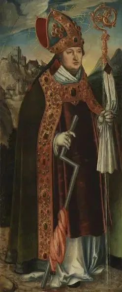 Retable de Pfirtscher : Saint Érasme - Lucas Cranach the Elder image 1 copie de tableau peinte à la main