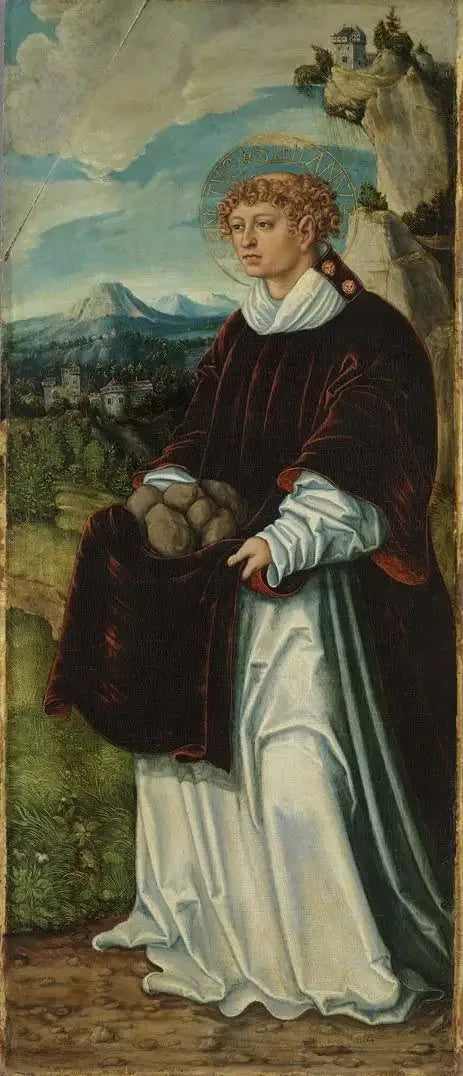 Retable de Pfirtscher : Saint Étienne - Lucas Cranach the Elder image 1 reproduction réalisée par Alpha Reproduction