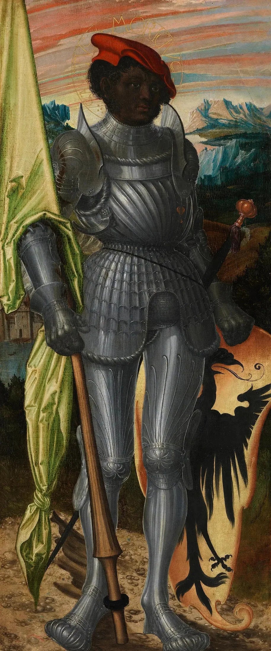Retable de Pfirtscher : Saint Maurice - Lucas Cranach the Elder image 1 copie peinte à la main à l’huile