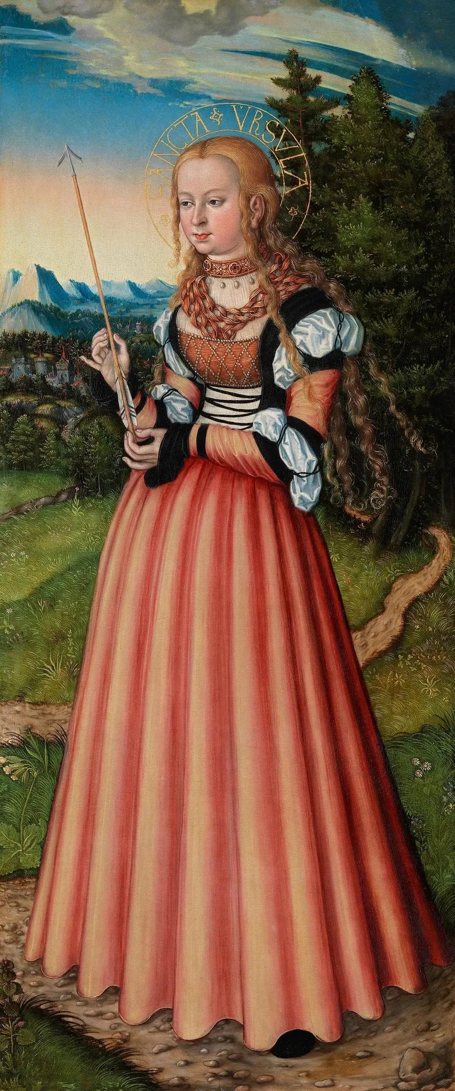 Retable de Pfirtscher : Sainte Ursule - Lucas Cranach the Elder image 1 reproduction d’œuvre d’art à l’huile