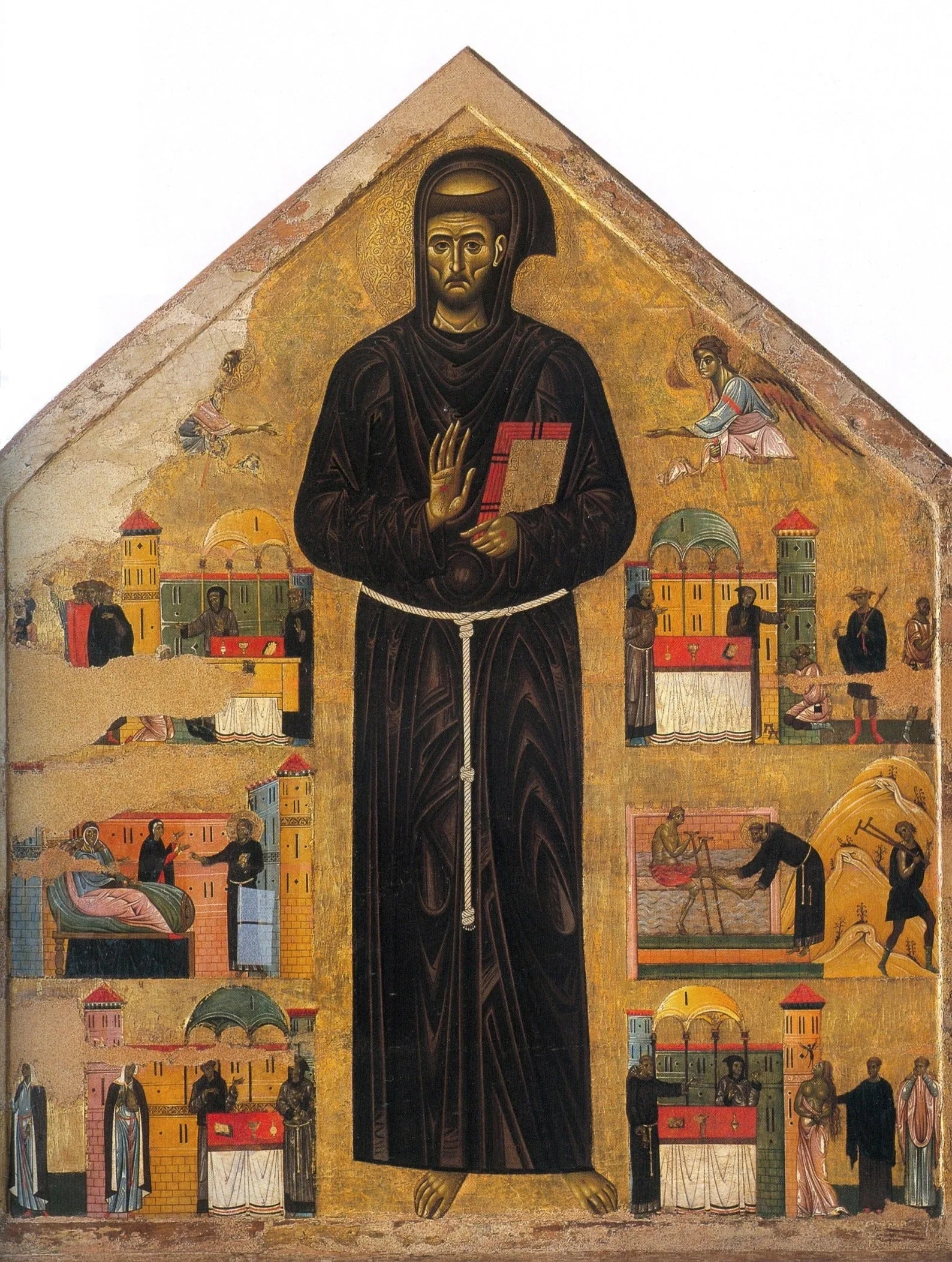retable de saint François et six de ses miracles - Giunta Pisano image 1 copie peinte à la main à l’huile