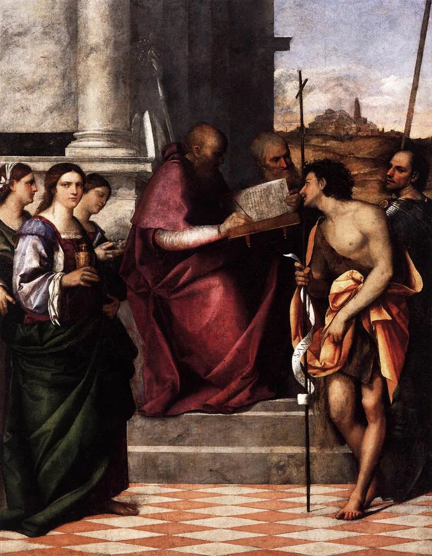 Retable de Saint-Jean-Chrysostome - Sebastiano del Piombo image 1 reproduction de peinture à l’huile