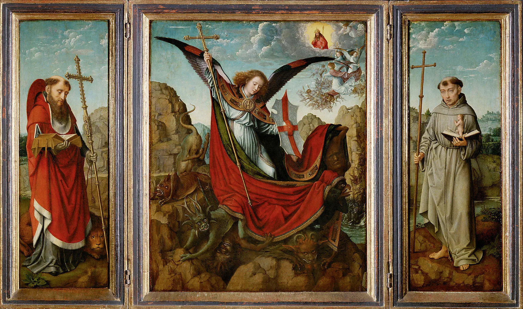Retable de saint Michel - Gérard David image 1 reproduction réalisée par Alpha Reproduction