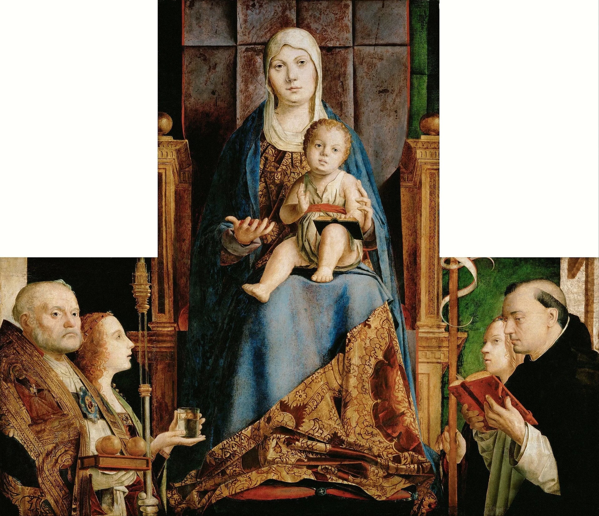 Retable de San Cassiano - Antonello de Messine image 1 reproduction de peinture à l’huile