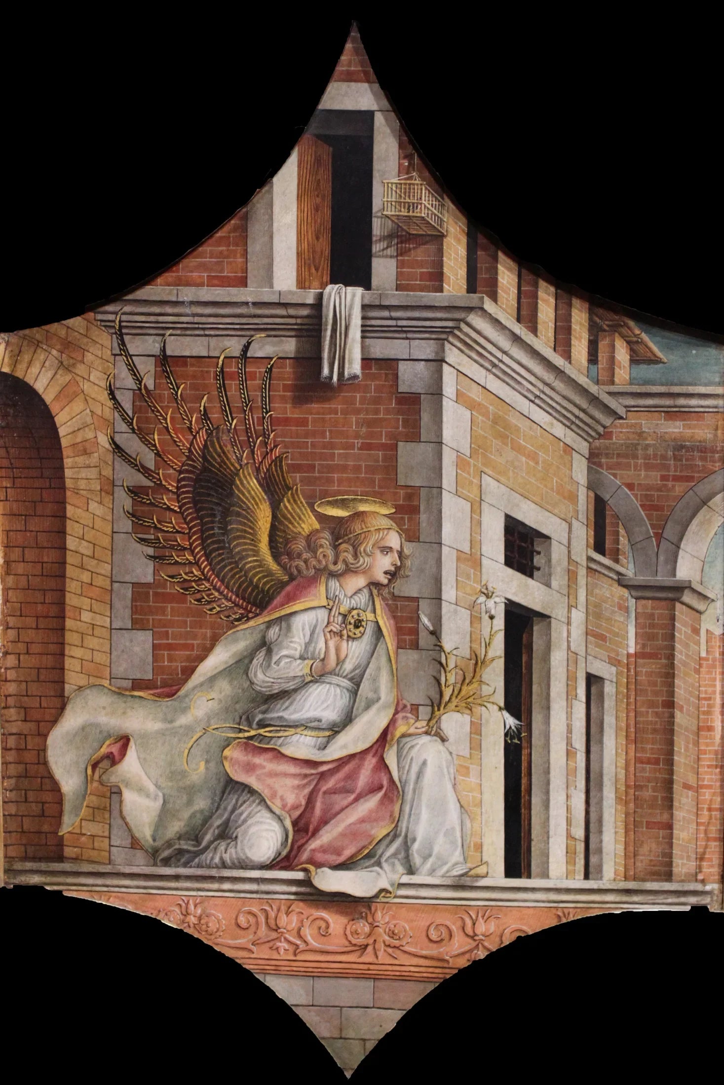 Retable de San Domenico : L'Ange de l'Annonciation - Carlo Crivelli image 1 copie de tableau peinte à la main