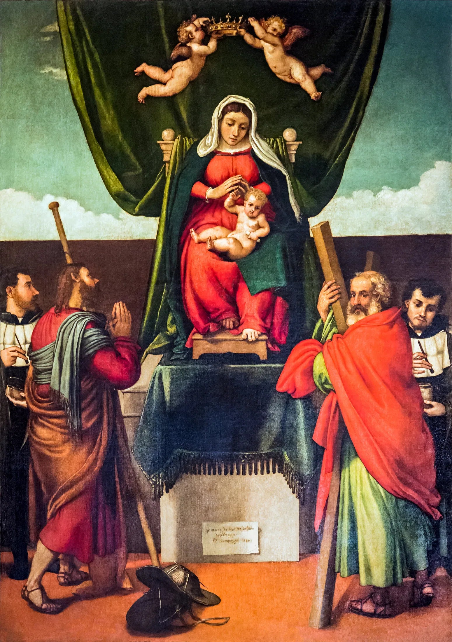 Retable de San Giacomo dell'Orio - Lorenzo Lotto image 1 copie de tableau peinte à la main
