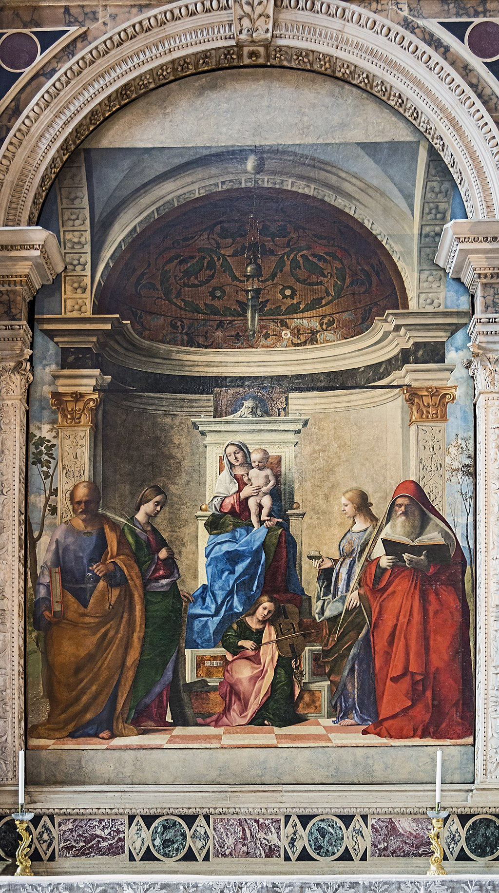 retable de San Zaccaria - Giovanni Bellini image 1 copie peinte à la main à l’huile