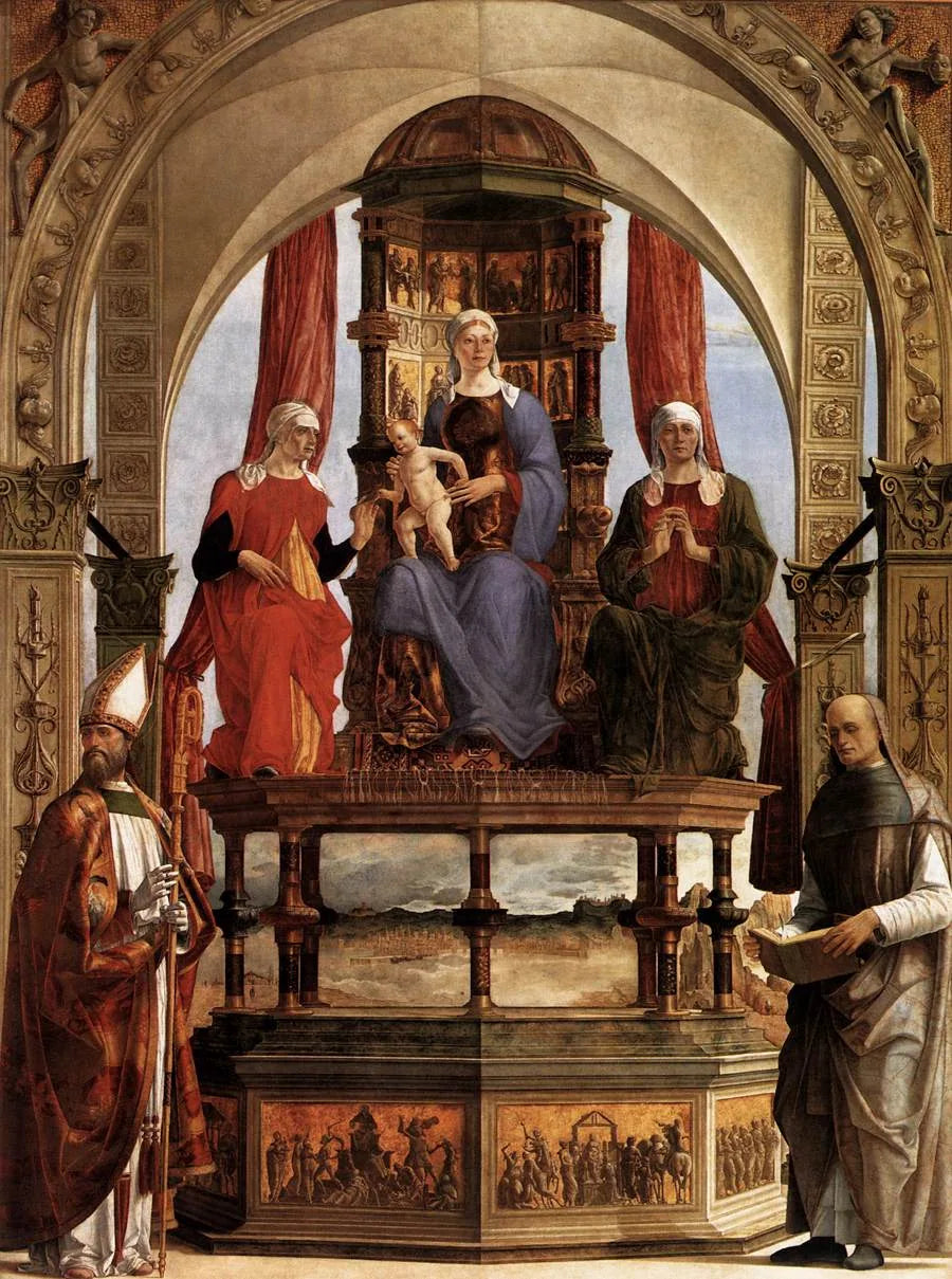 Retable de Santa Maria à Porto - Ercole de’ Roberti image 1 reproduction artisanale de tableau