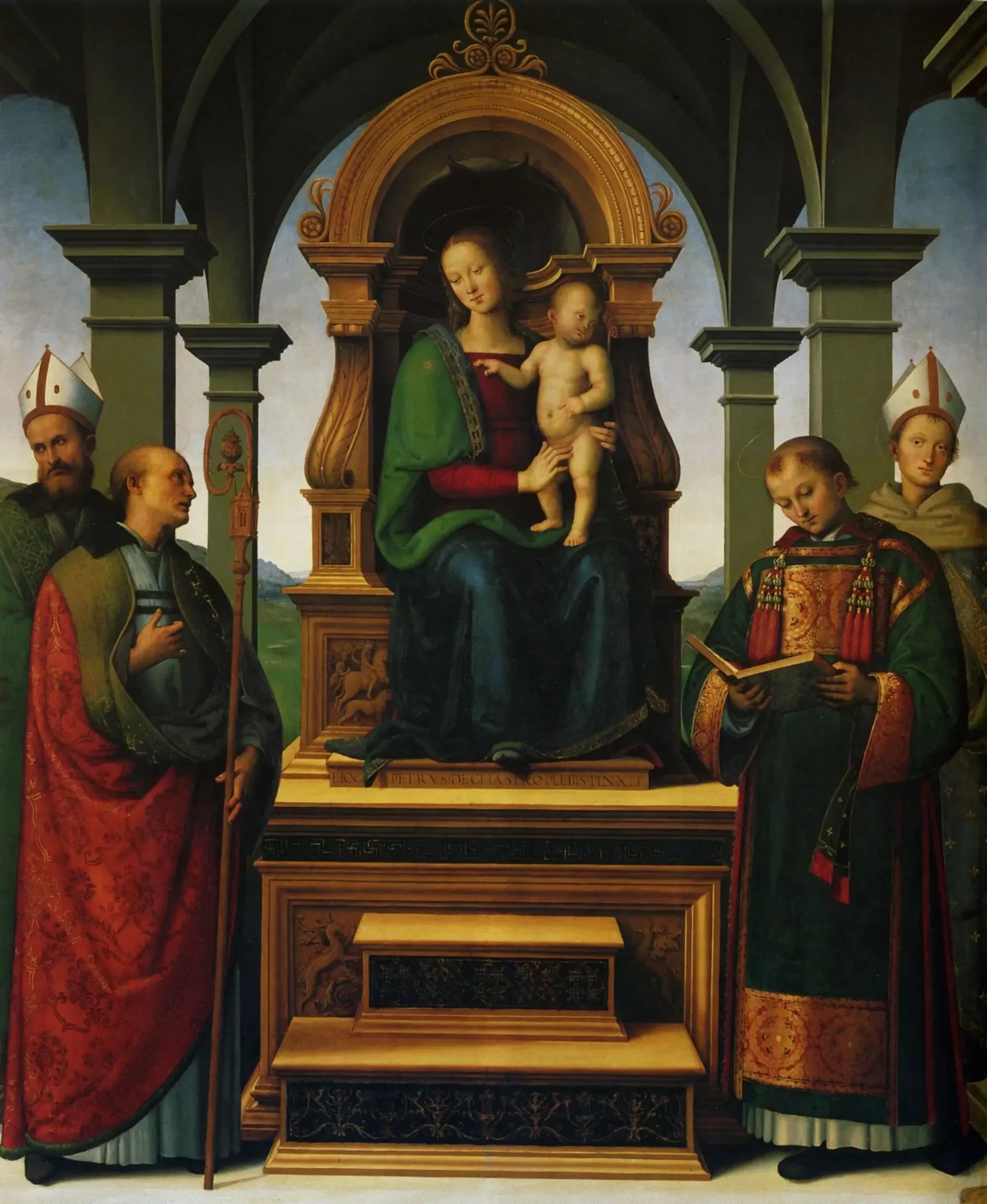 Retable des Décemvirs - Pietro Perugino image 1 tableau peint à l’huile sur toile