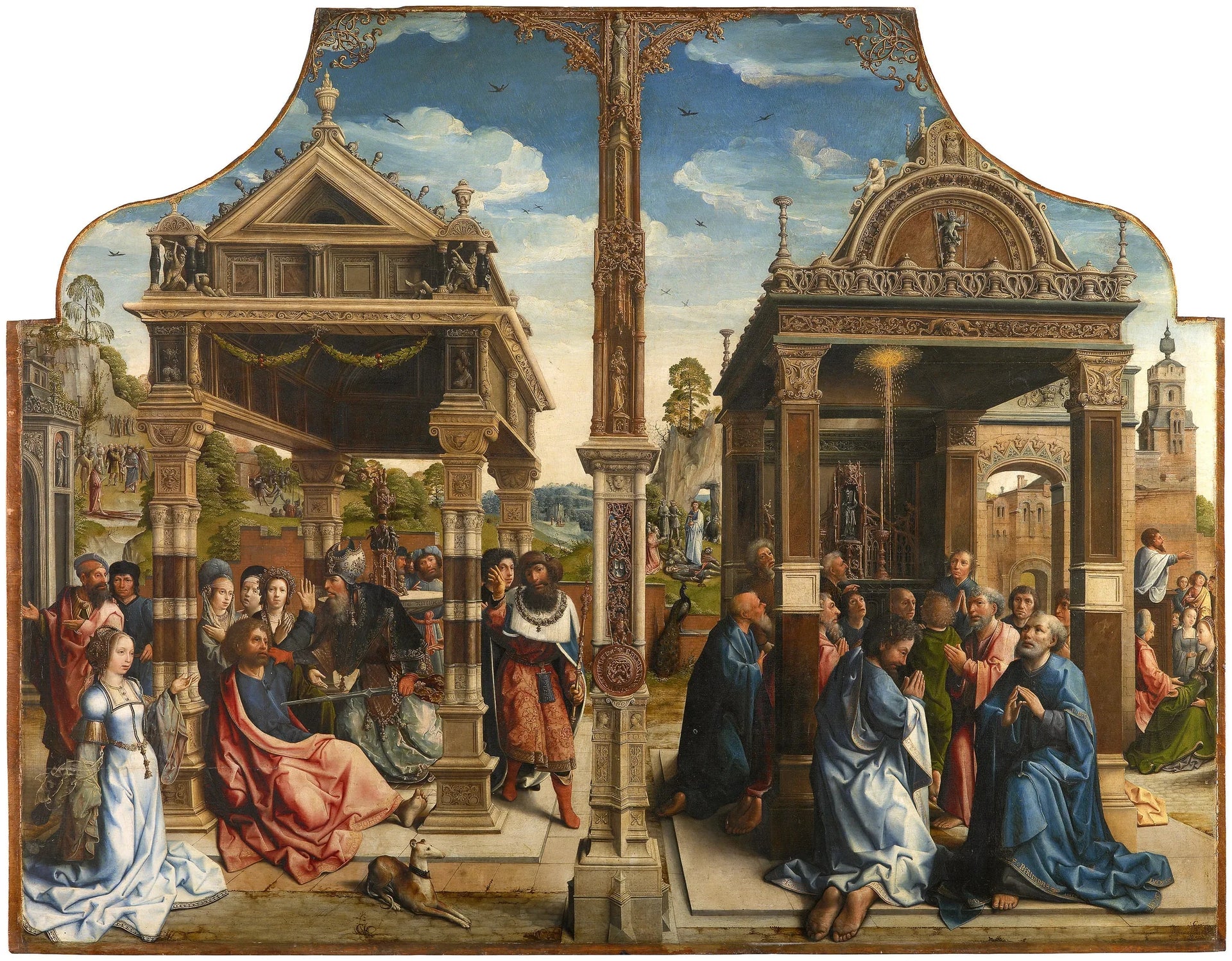 Retable des saints Thomas et Matthias - Bernard van Orley image 1 reproduction de peinture à l’huile