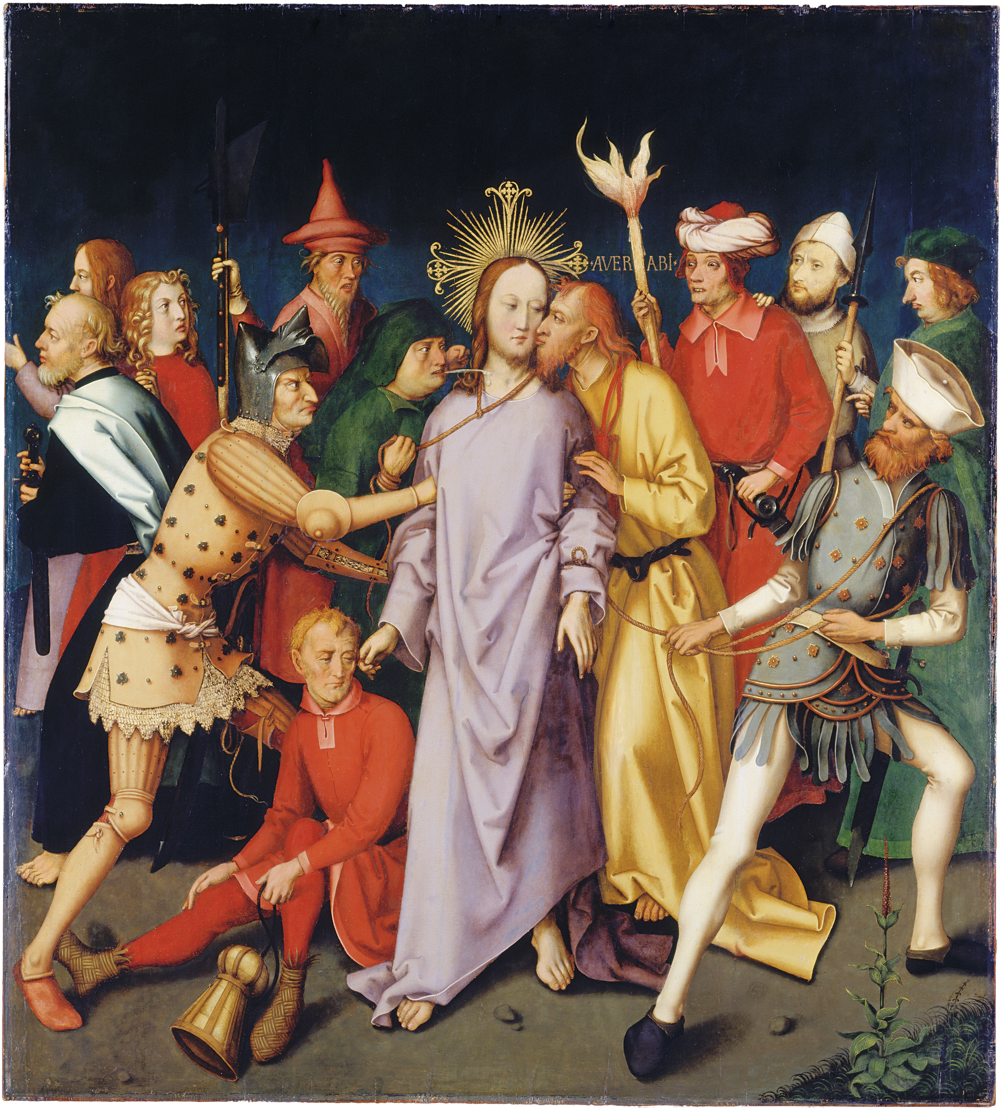 Retable dominicain de Francfort : L'arrestation du Christ - Hans Holbein the Elder image 1 reproduction d’œuvre d’art à l’huile