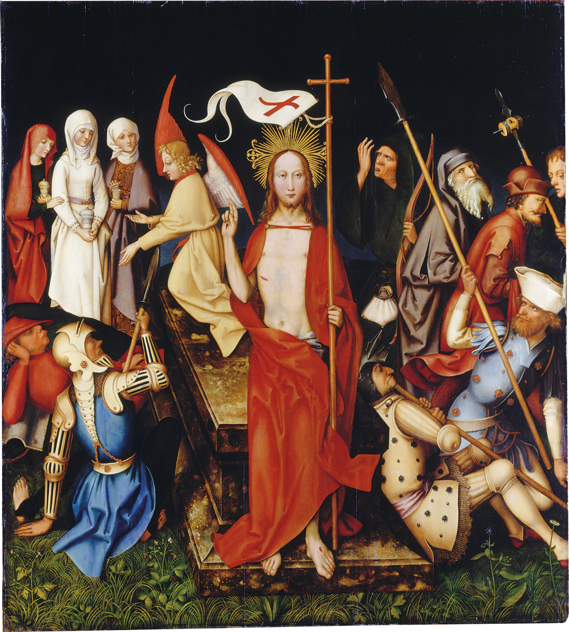 Retable dominicain de Francfort : Résurrection - Hans Holbein the Elder image 1 reproduction artisanale de tableau