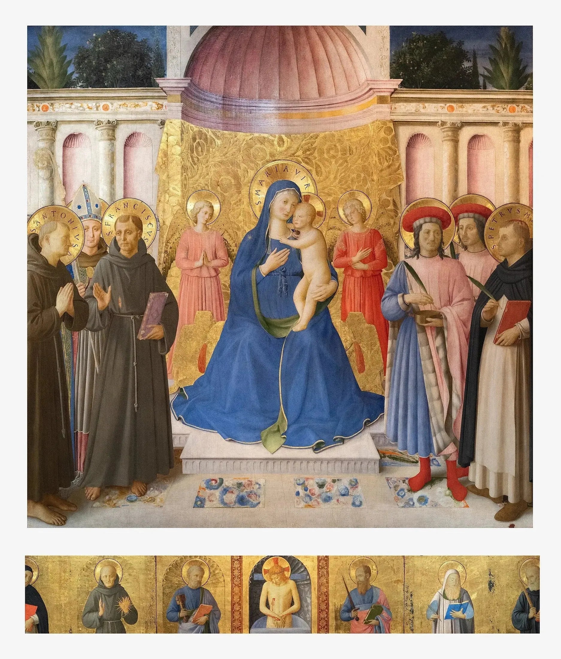 Retable du Bosco ai Frati - Fra Angelico image 1 reproduction réalisée par Alpha Reproduction