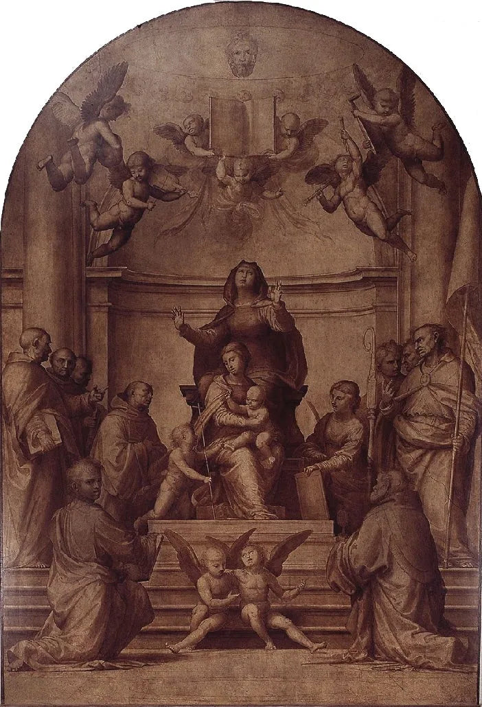 Retable du Grand Conseil - Fra Bartolomeo image 1 reproduction de peinture à l’huile