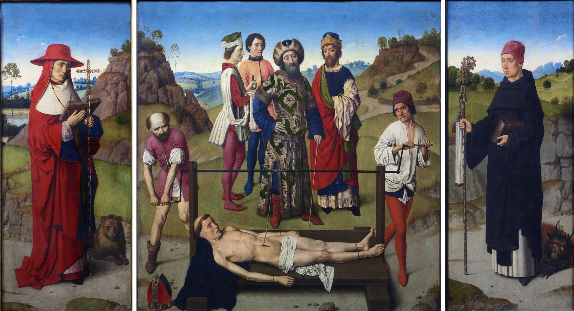 Retable du martyre de saint Érasme - Dirk Bouts image 1 copie peinte à la main à l’huile