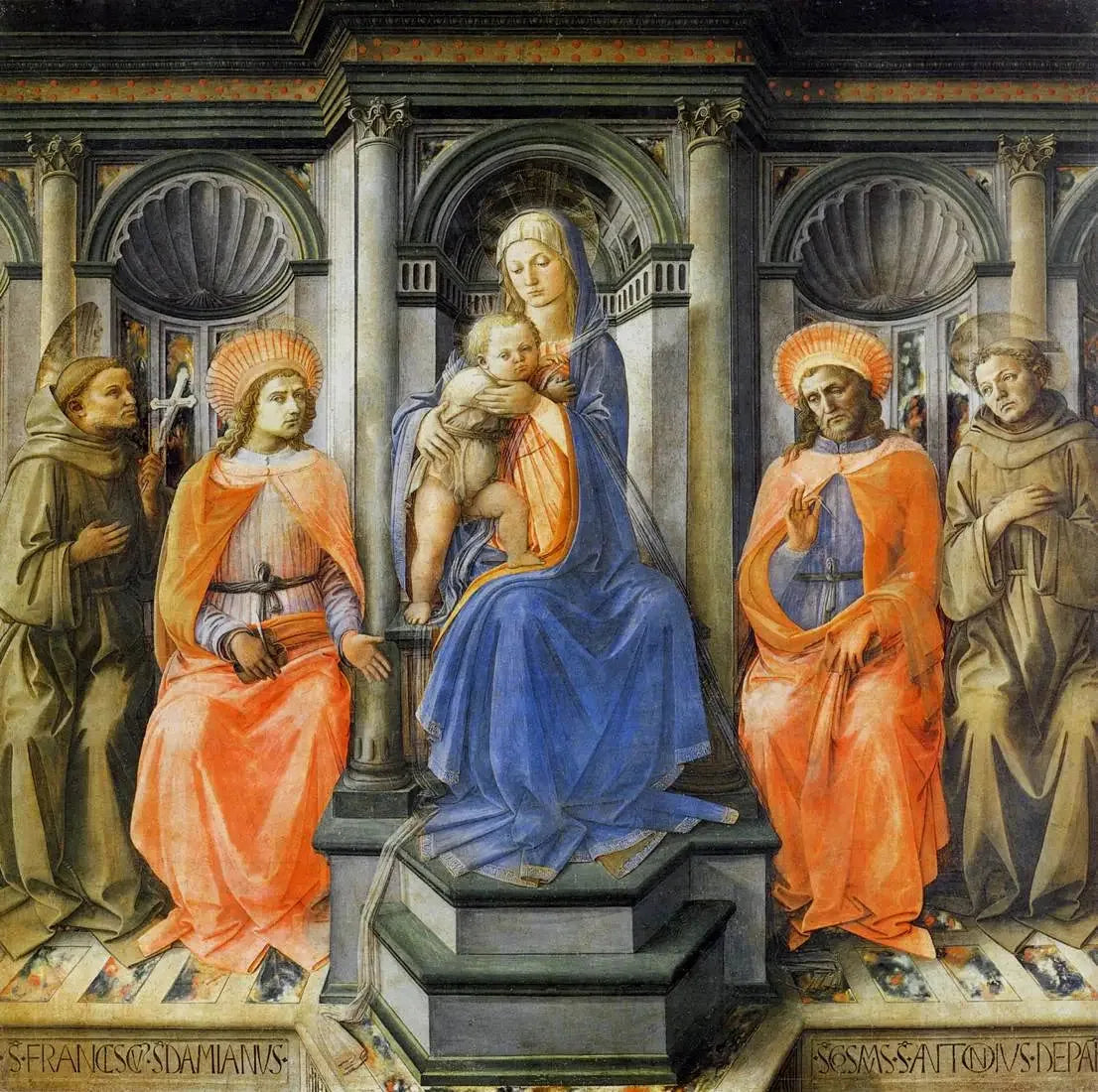 retable du noviciat - Fra Filippo Lippi image 1 reproduction de peinture à l’huile