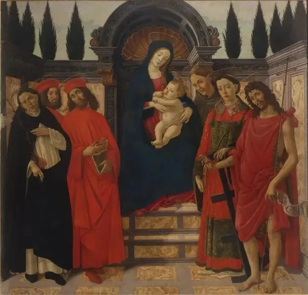 retable du Trebbio - Sandro Botticelli image 1 reproduction artisanale de tableau