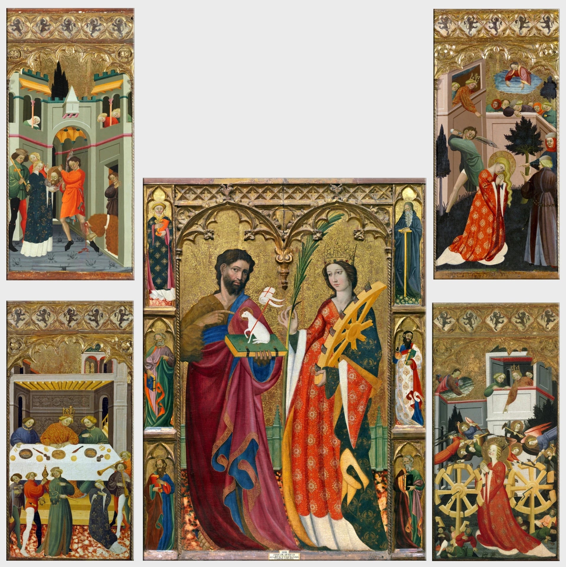 Retable de Saint Jean-Baptiste et Sainte Catherine - Juan de Sevilla