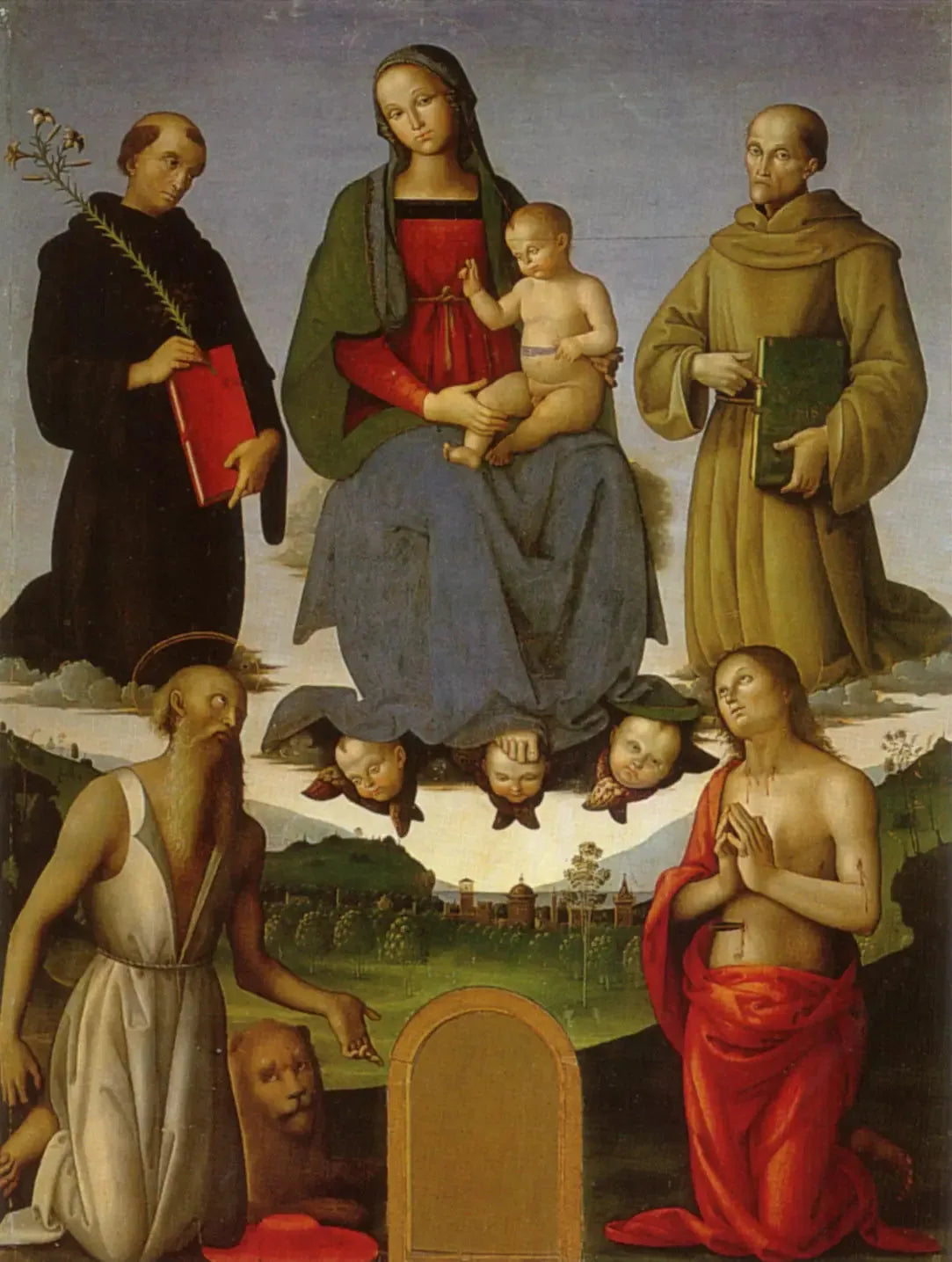 Retable Tezi - Pietro Perugino image 1 reproduction artisanale de tableau