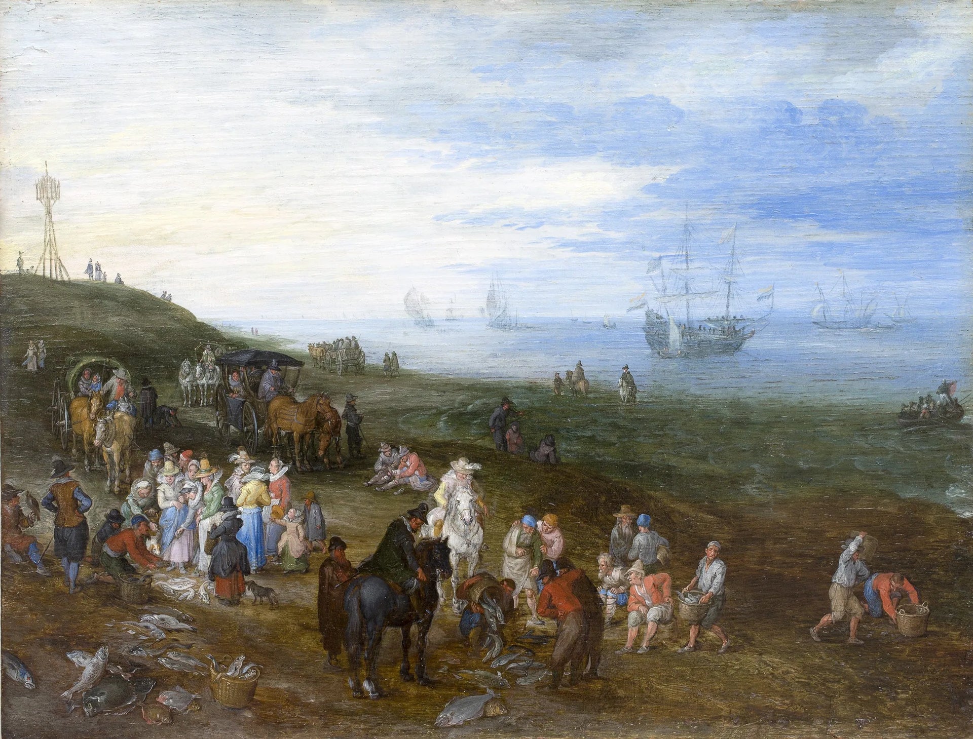 Retour de pêche - Jan Brueghel l'Ancien image 1 reproduction réalisée par Alpha Reproduction