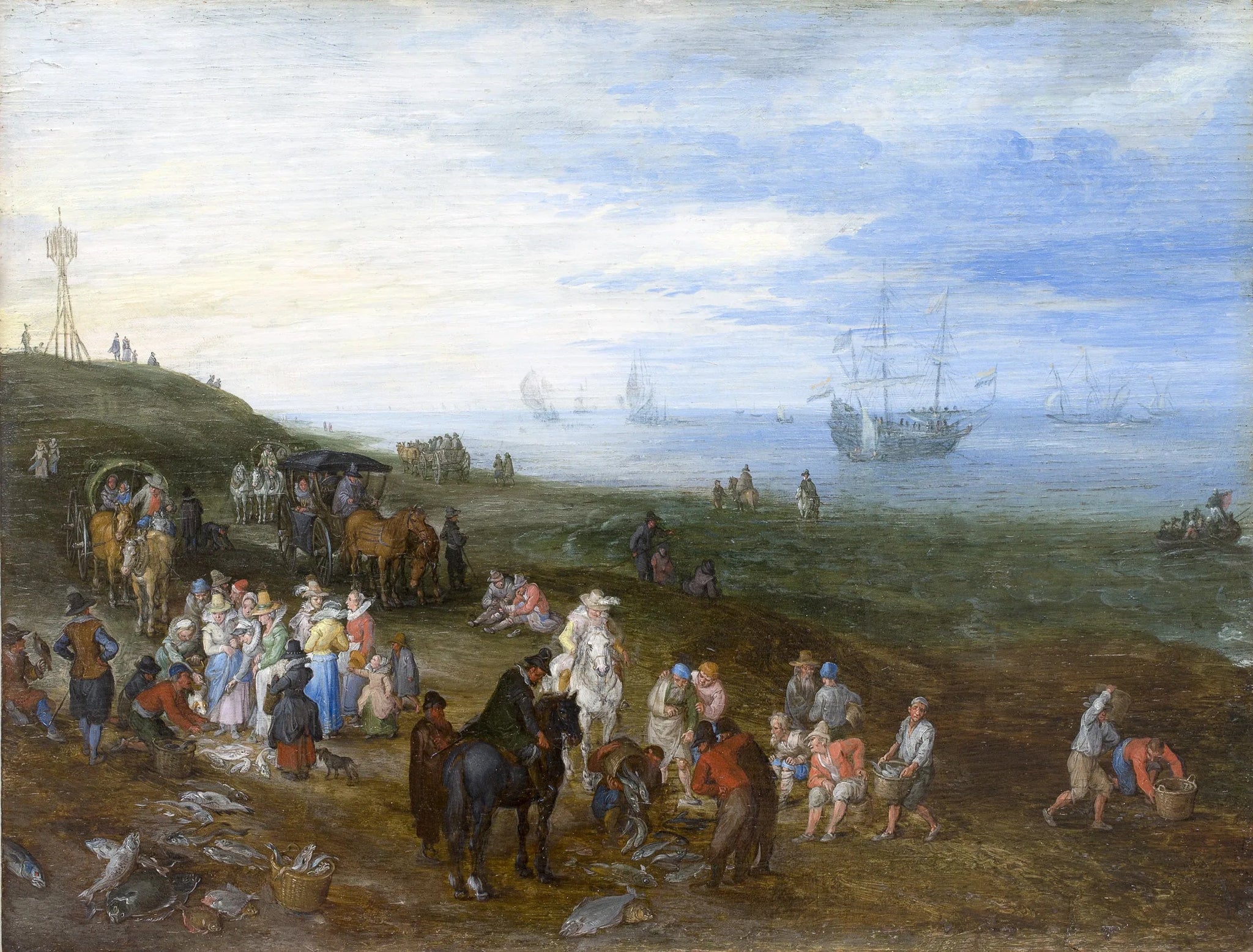 Retour de pêche - Jan Brueghel l'Ancien image 1 reproduction réalisée par Alpha Reproduction