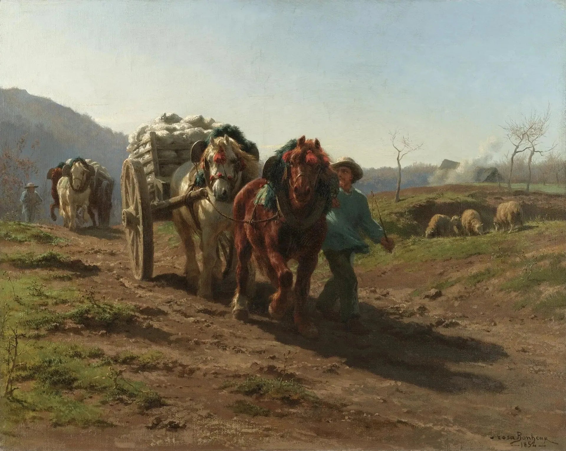 Retour des champs - Rosa Bonheur image 1 reproduction d’œuvre d’art à l’huile