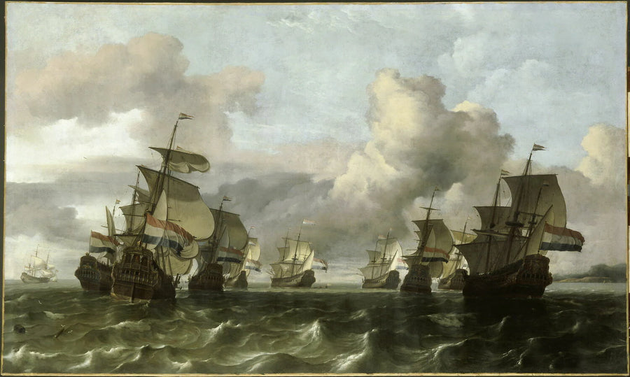 Le Retour de la flotte de la Compagnie des Indes néerlandaises - Ludolf Backhuysen