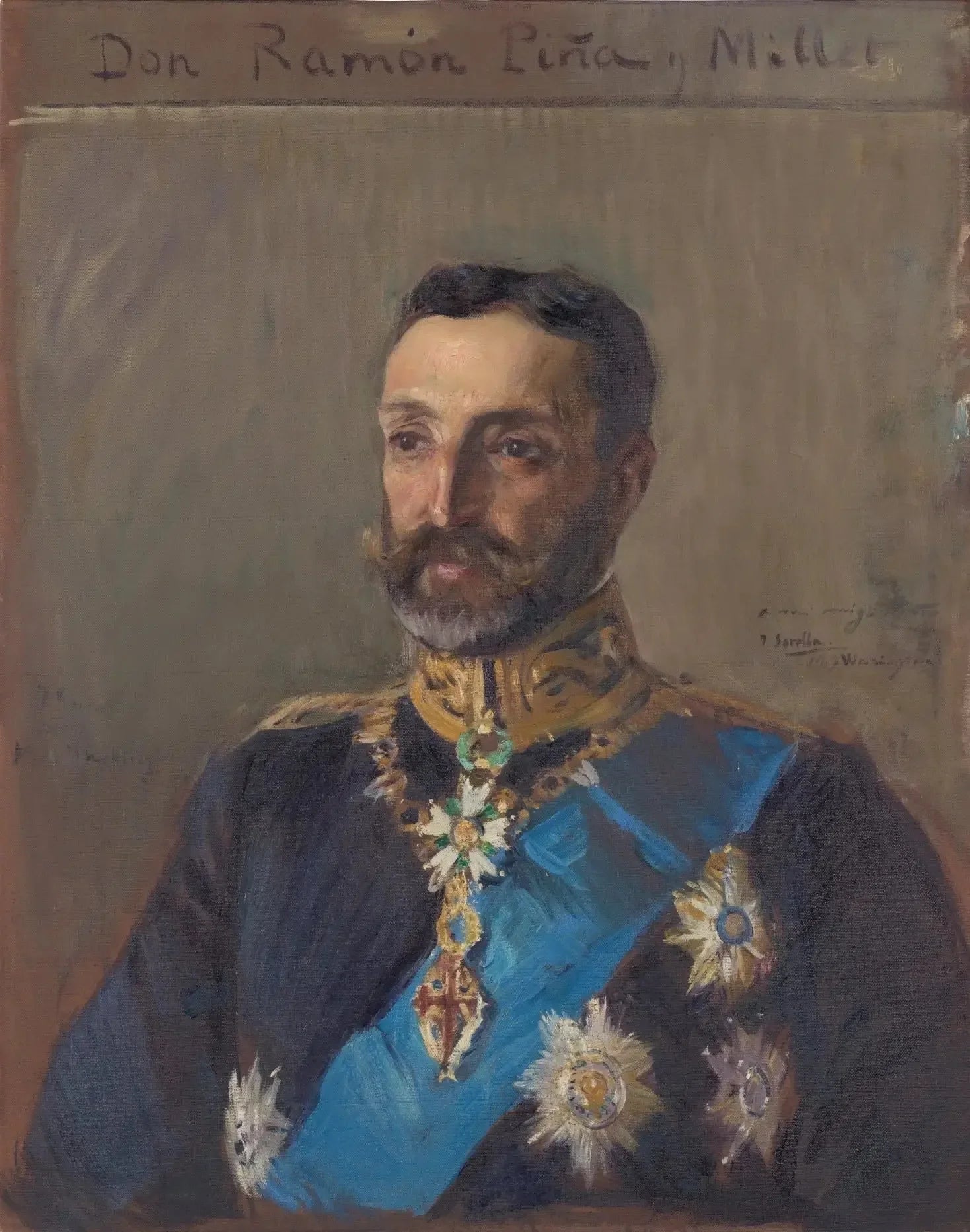 Retrato de Don Ramón Piña y Millet - Joaquín Sorolla image 1 reproduction artisanale de tableau