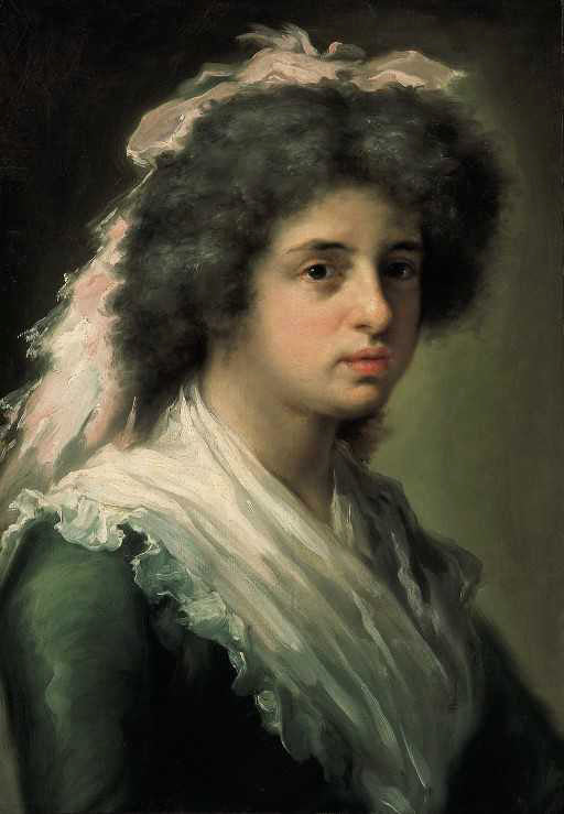 Retrato de Feliciana Bayeu, hija del pintor - Francisco Bayeu image 1 copie peinte à la main à l’huile