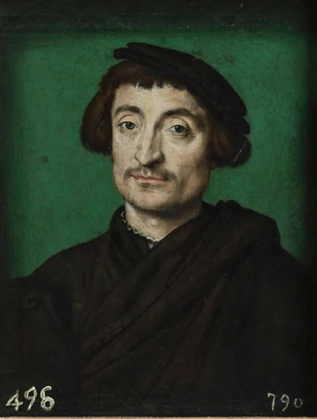Retrato de hombre con capa terciada y gorra - Corneille de Lyon