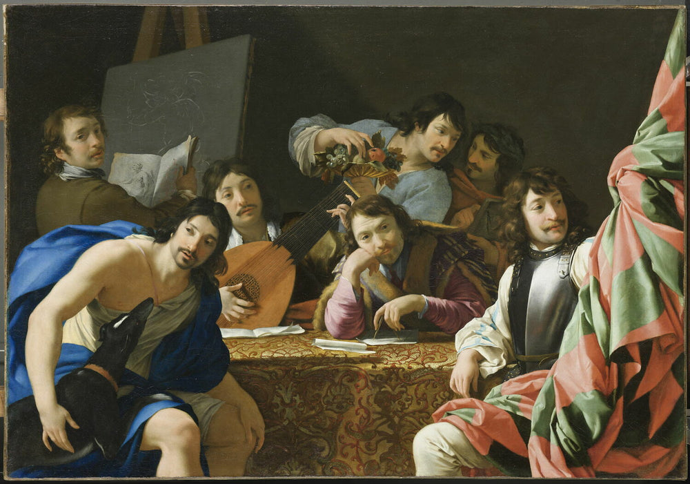 Réunion d’amis - Eustache Le Sueur - Alpha Reproduction
