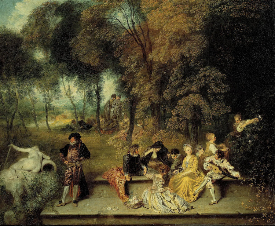 Réunion en plein air - Antoine Watteau