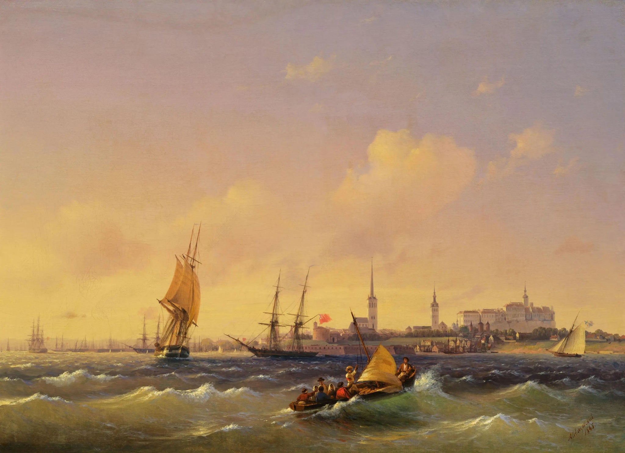 Reval (Tallinn) - Ivan Aïvazovski image 1 reproduction réalisée par Alpha Reproduction