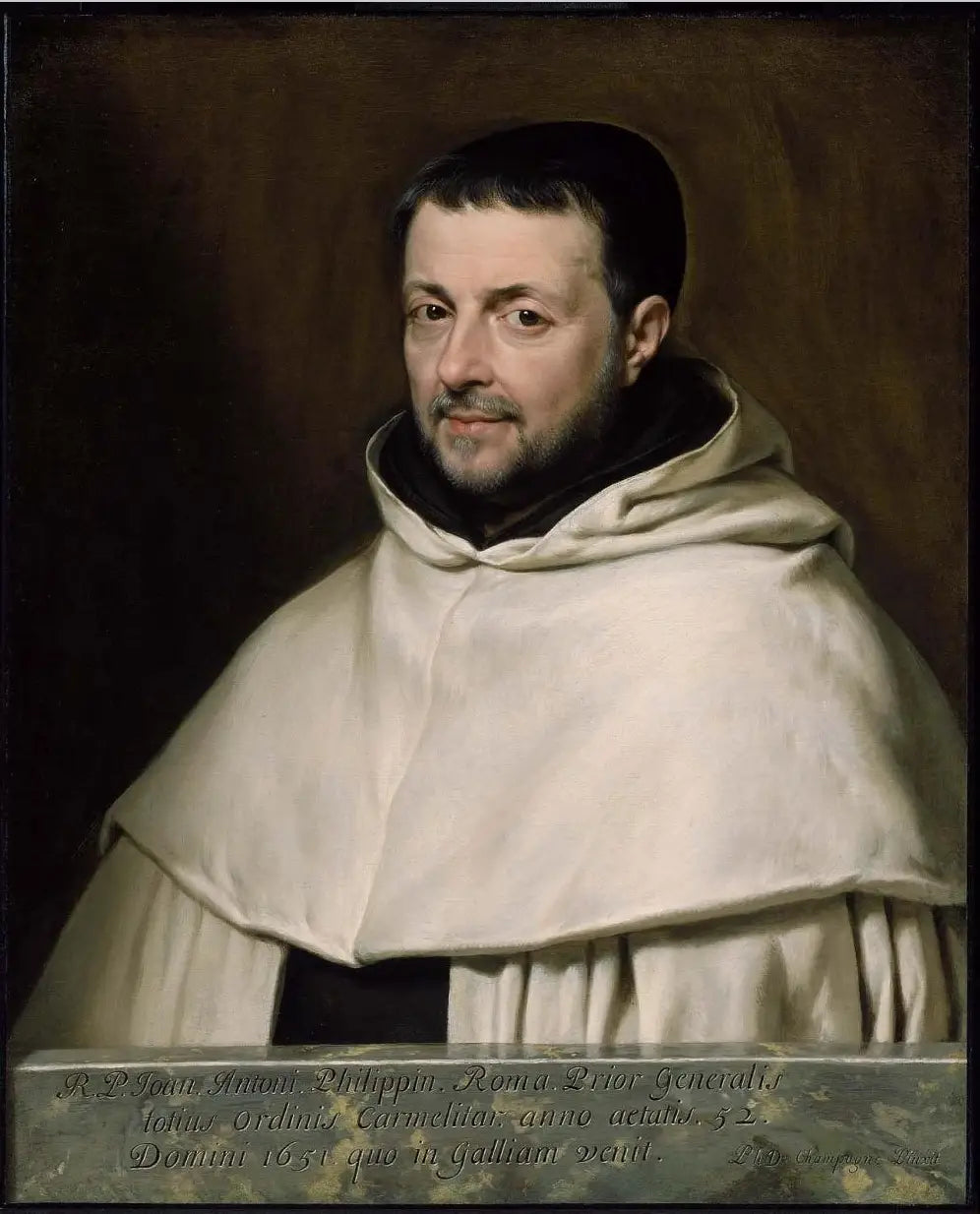 Révérend Père Giovanni Antonio Philippini - Philippe de Champaigne image 1 reproduction artisanale de tableau