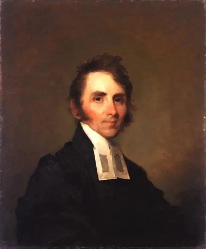 Révérend William Ellery Channing - Gilbert Stuart image 1 copie peinte à la main à l’huile
