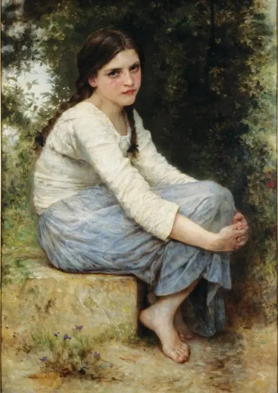 Rêverie - Bouguereau image 1 reproduction de peinture à l’huile