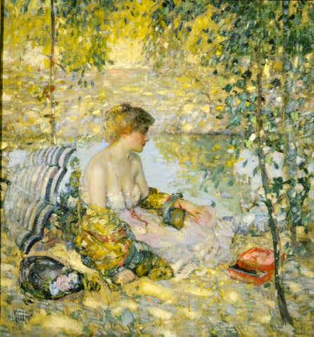 Rêverie - Richard Edward Miller image 1 reproduction artisanale de tableau