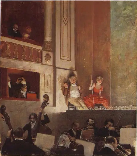 Revue au théâtre des variétés - Jean Béraud image 1 reproduction d’œuvre d’art à l’huile
