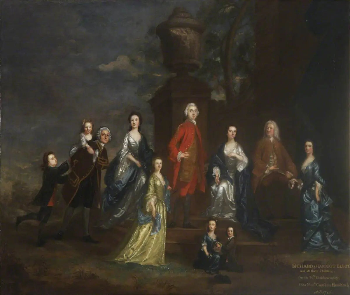 Richard Eliot et sa famille - Joshua Reynolds image 1 reproduction réalisée par Alpha Reproduction