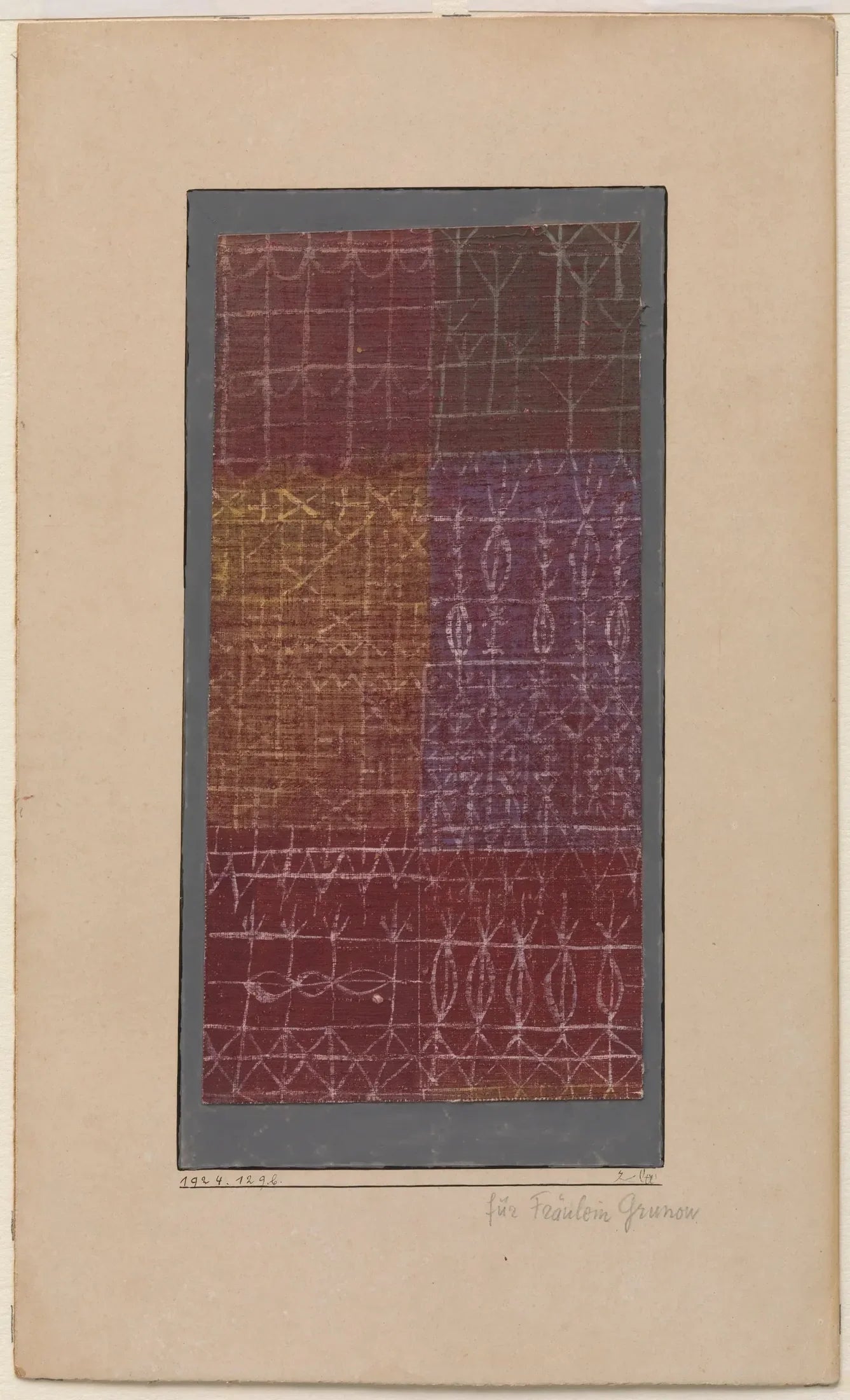 Rideau - Paul Klee image 1 reproduction de peinture à l’huile