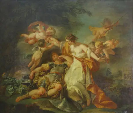 Rinaldo et Armida - Jean-Honoré Fragonard image 1 copie peinte à la main à l’huile