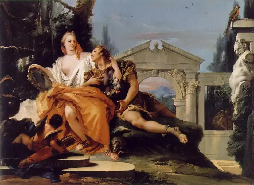 Rinaldo sous le charme d'Armida - Giovanni Battista Tiepolo image 1 tableau peint à l’huile sur toile