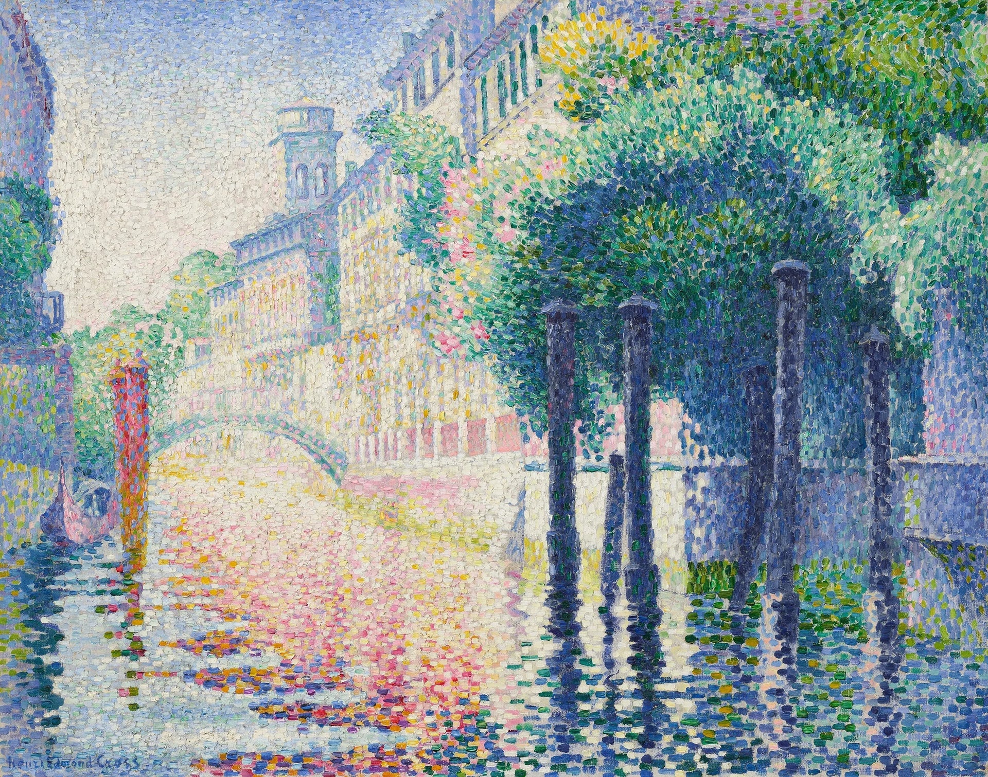 Rio San Trovaso, Venise - Henri-Edmond Cross image 1 reproduction artisanale de tableau